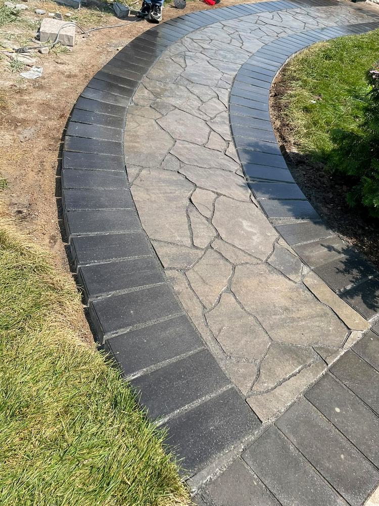 Walkway in progress during the build